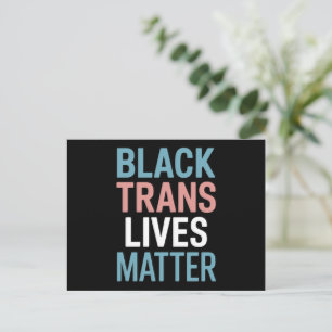 Postal Apoyar a personas trans negras LGBTQ importa vidas