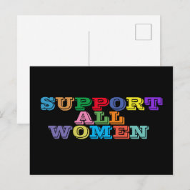Postal Apoyar a todas las mujeres