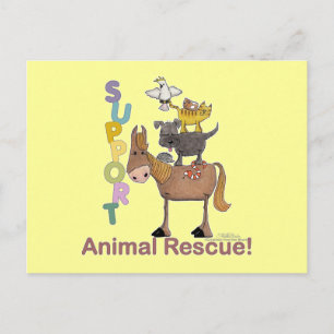 Postal Apoyar el rescate de animales