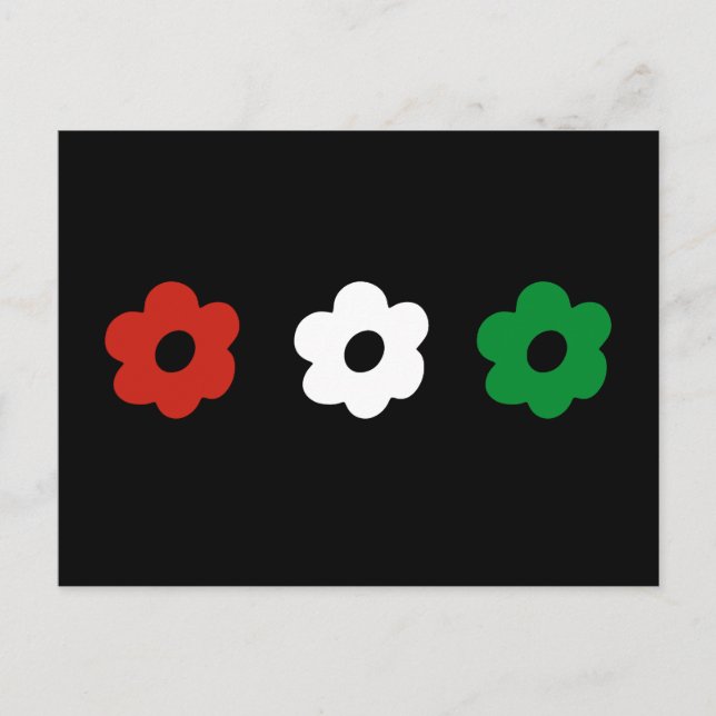 Postal Apoyar los colores para la paz (Anverso)