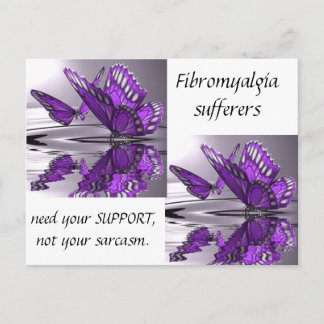 Postal Apoyo a la fibromialgia no sarcasmo
