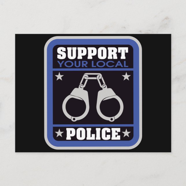 Postal Apoyo a la policía local (Anverso)