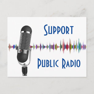Postal Apoyo a la radio pública (Matte)