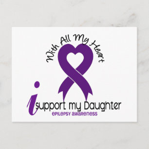 Postal Apoyo la Epilepsia De Mi Hija