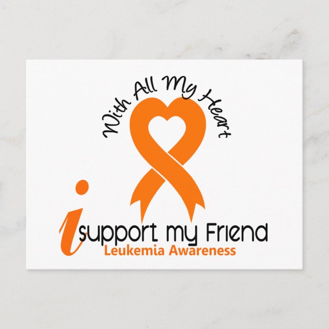 Postal Apoyo mi leucemia amiga (Anverso)