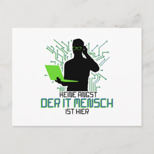 Postal Apoyo técnico Keine Angst der It Mensch