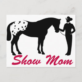 Postal Appaloosa Horse Show Mom