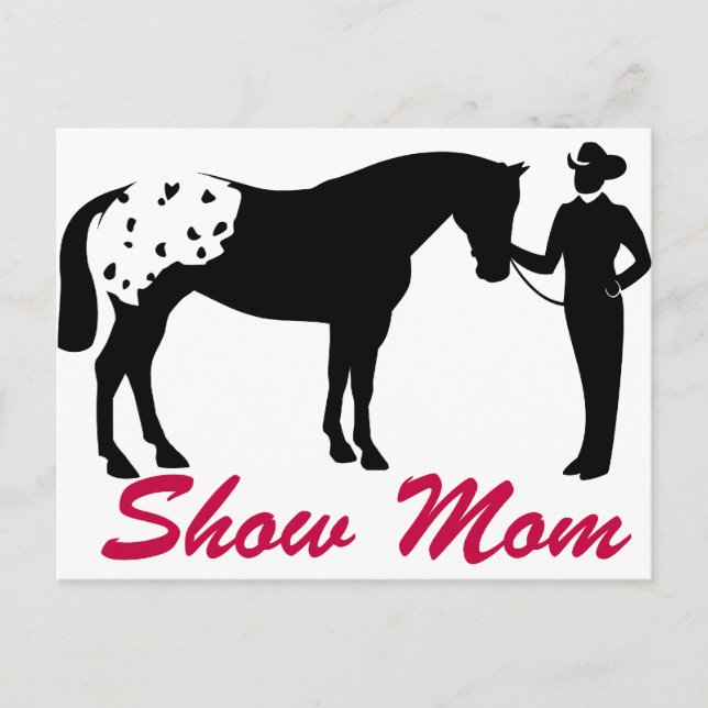 Postal Appaloosa Horse Show Mom (Anverso)
