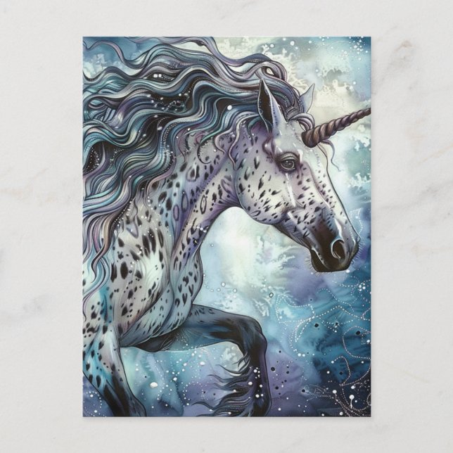 Postal Appaloosa Unicorn (Anverso)