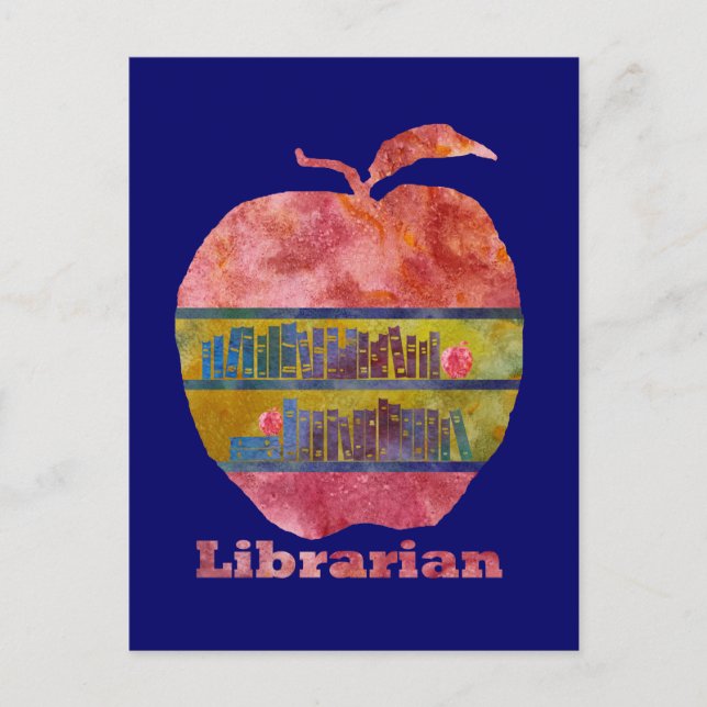 Postal Apple bibliotecario (Anverso)