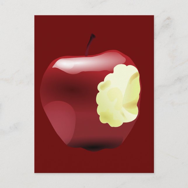 Postal Apple Bitten (Anverso)