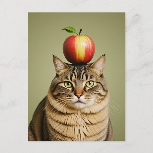 Postal Apple Cat (Anverso)