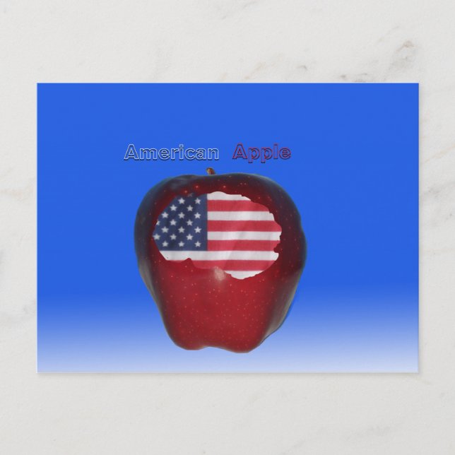 Postal " Apple estadounidense " (Anverso)