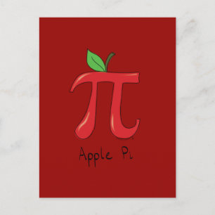 Postal Apple Pi Cute Math Day