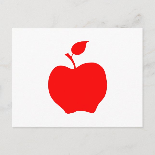 Postal Apple Rojo (Anverso)