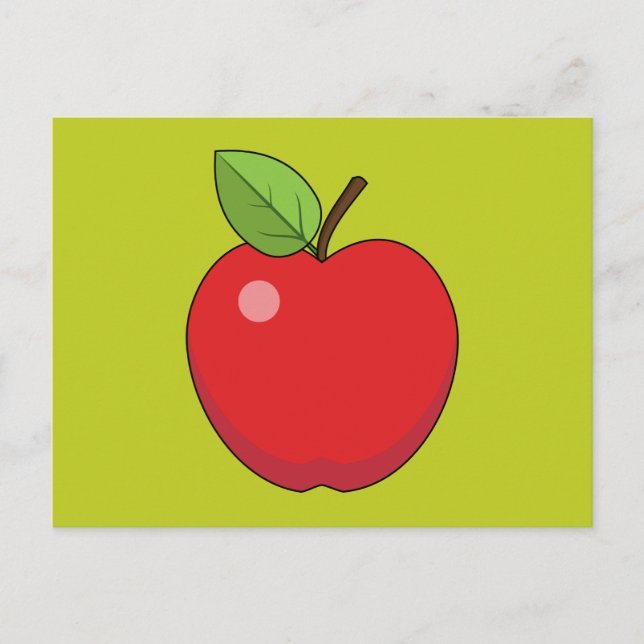 Postal Apple Rojo (Anverso)