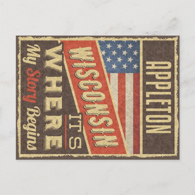 Postal Appleton Wisconsin (Anverso)