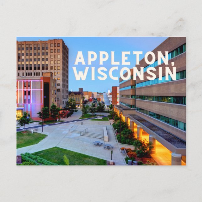 Postal Appleton, Wisconsin (Anverso)