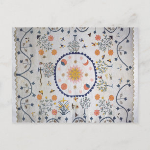 Postal Applique el edredón con Sun, esté en la luna, las