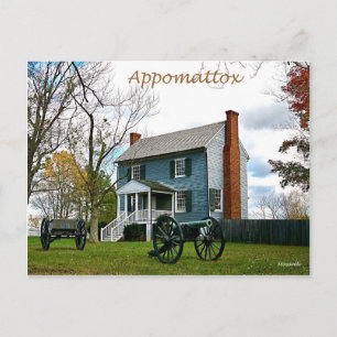 Postal Appomattox Peers House Postcard