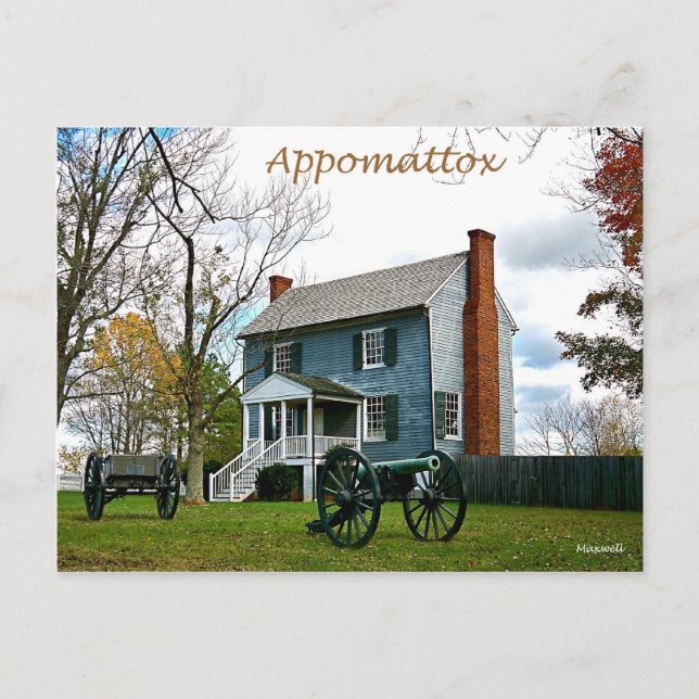 Postal Appomattox Peers House Postcard (Anverso)