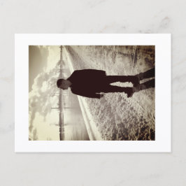 Postal Approachable Wolf Post Card Print