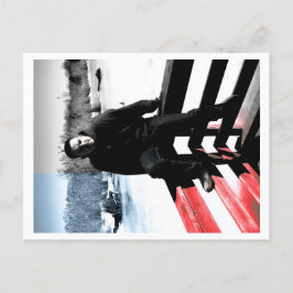 Postal Approachable Wolf Post Card Print