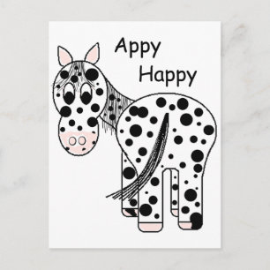 Postal Appy Happy - Leopard Appaloosa