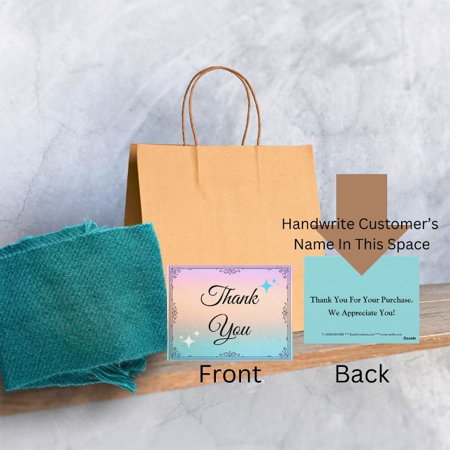 Postal Apreciación del cliente por el negocio (Subido por el creador)