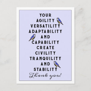 Postal Apreciación del empleado