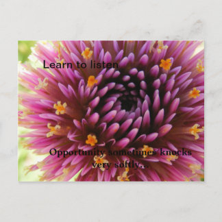 Postal Aprenda escuchar, oportunidad alguna vez…