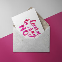 Aprende a decir que no - rosa