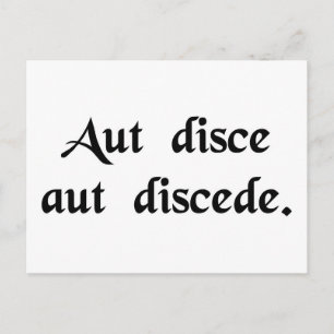 Postal Aprender o irse