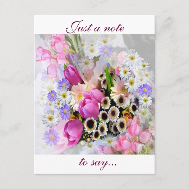 Postal April Bouquet (Anverso)