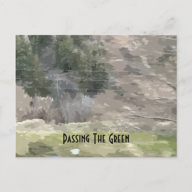 Postal Aprobar La Postcarta Verde (Anverso)