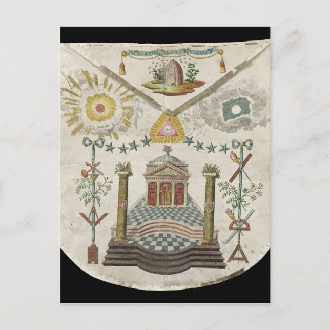 Postal Apron de un Master de Saint Julien Lodge en (Anverso)