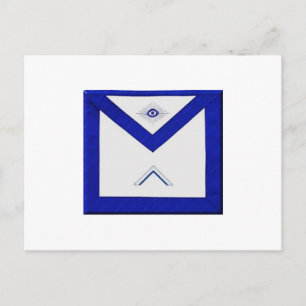 Postal Apron del maestro Freemason