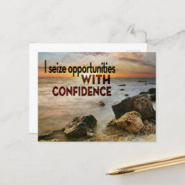 Postal "Aprovecho las oportunidades" Motivación Afirmació