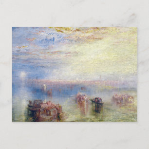 Postal Aproximación a Venecia por William Turner