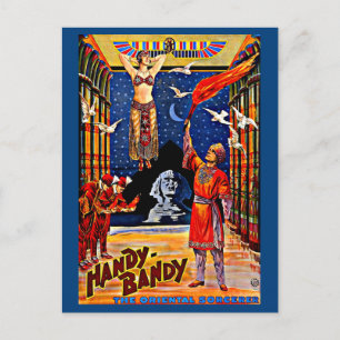 Postal aproximadamente 1920 poster mago Handy-Bandy