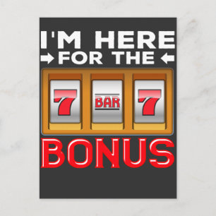 Postal Apuestas de la máquina tragaperras Divertido Fan d