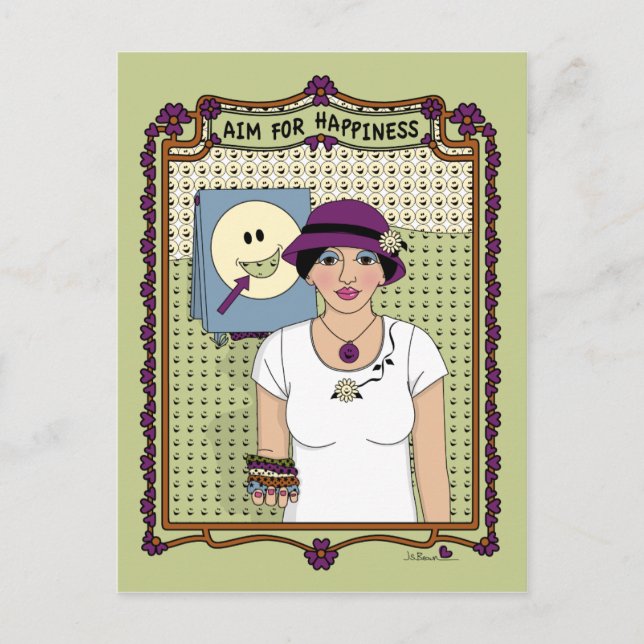 Postal Apuntar A La Felicidad (Anverso)