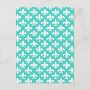 Postal Aqua Damask