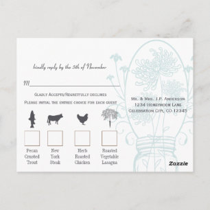 Postal Aqua Powder Blue Mason Jar Chalkboard Boda