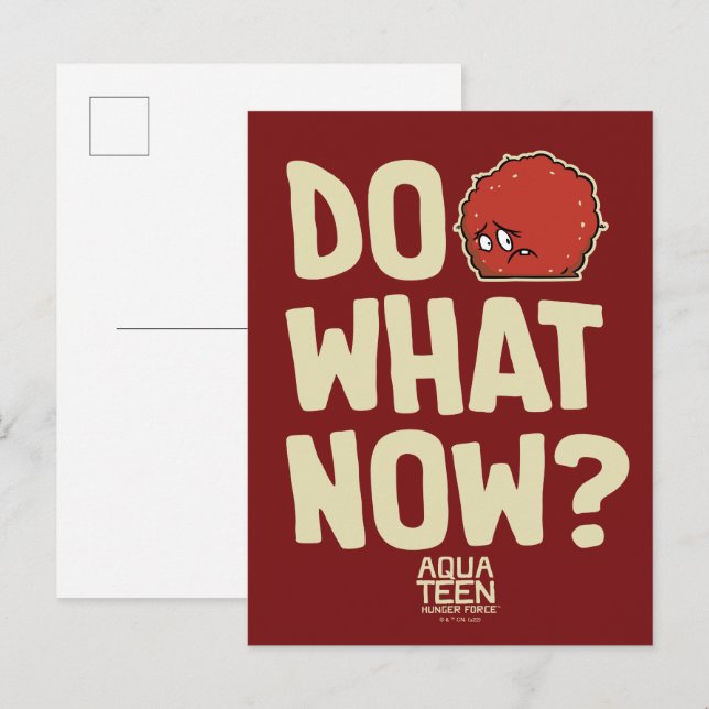 Postal Aqua Teen Hunger Force Meatwad "Do What Now?" (Anverso / Reverso)