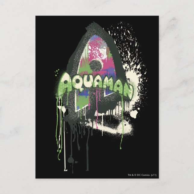 Postal Aquaman - Carta de inocencia torcida (Anverso)