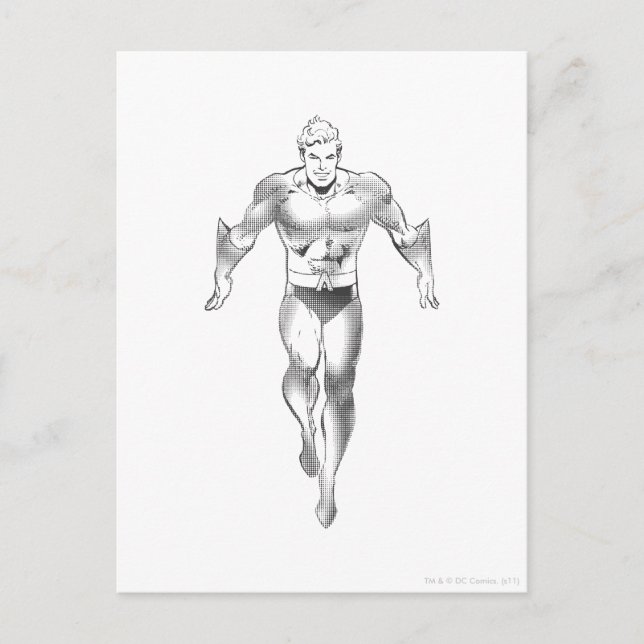 Postal Aquaman ejecuta BW (Anverso)