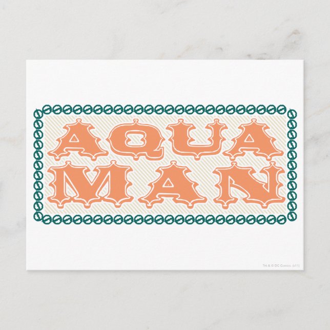 Postal ¡Aquaman es el Showtime! Cartas (Anverso)