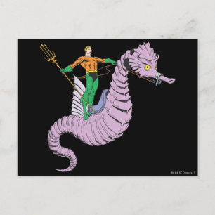 Postal Aquaman Rides Seahorse
