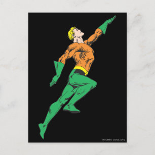 Postal Aquaman salta arriba